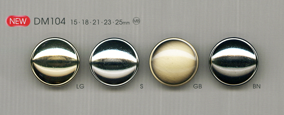 DM104 用於優雅襯衫和夾克的金屬鈕扣 大阪鈕扣（DAIYA BUTTON）