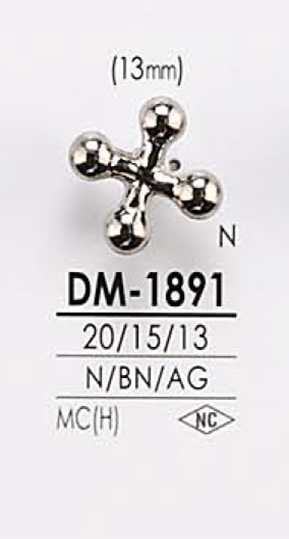 DM1891 金屬鈕扣 愛麗絲鈕扣