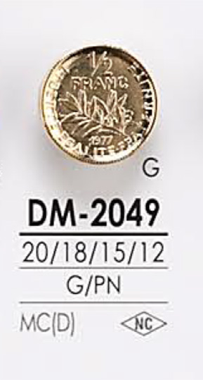 DM2049 金屬鈕扣 愛麗絲鈕扣
