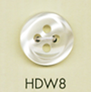 HDW8 DAIYA BUTTONS 耐衝擊 HYPER DURABLE ""系列仿貝殼狀聚酯纖維鈕扣"" 大阪鈕扣（DAIYA BUTTON）