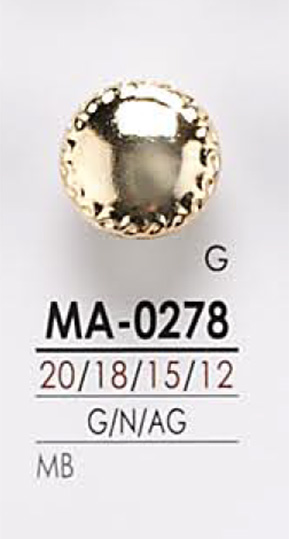 MA0278 金屬鈕扣 愛麗絲鈕扣