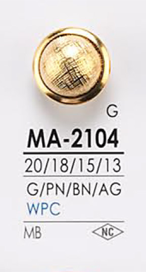 MA2104 金屬鈕扣 愛麗絲鈕扣