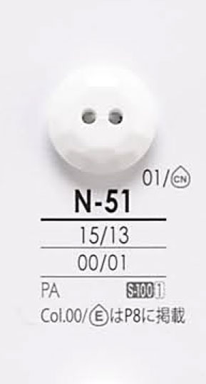 N51 透明染色鈕扣 愛麗絲鈕扣