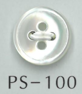 PS100 4孔鑲邊貝殼鈕扣鈕扣 坂本才治商店