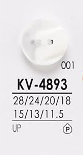 KV4893 用於染色的襯衫鈕扣 愛麗絲鈕扣
