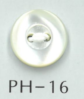 PH16 2孔鑲邊貝殼鈕扣鈕扣 坂本才治商店