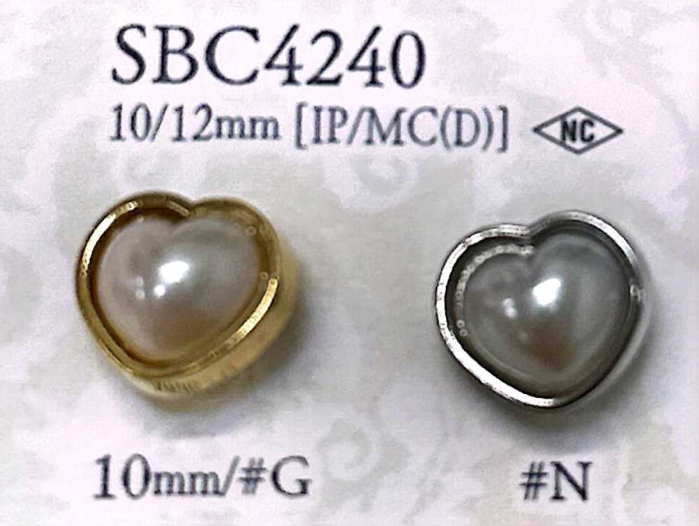 SBC4240 心形金屬鈕扣 愛麗絲鈕扣