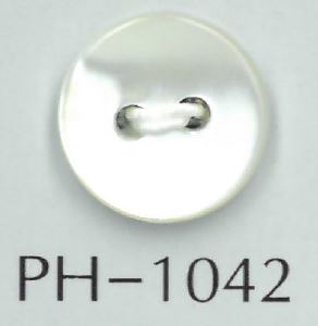PH1042 2孔2mm厚平貝殼鈕扣 坂本才治商店