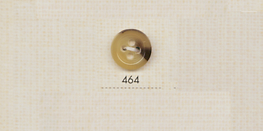 464 DAIYA BUTTONS 4 孔水牛狀聚酯纖維鈕扣（赭色） 大阪鈕扣（DAIYA BUTTON）