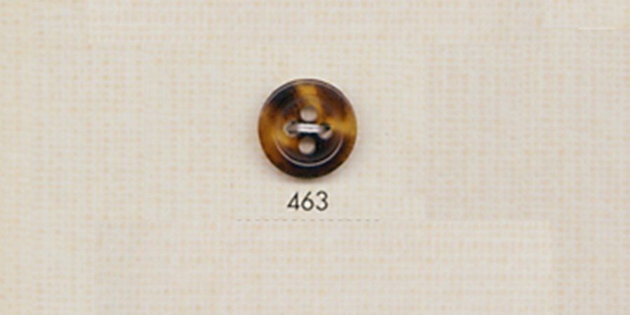 463 DAIYA BUTTONS 4孔水牛狀聚酯纖維鈕扣（棕色） 大阪鈕扣（DAIYA BUTTON）