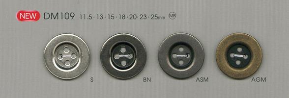 DM109 簡單襯衫和夾克的金屬鈕扣 大阪鈕扣（DAIYA BUTTON）