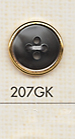 207GK 簡單的 4 孔塑膠鈕扣 大阪鈕扣（DAIYA BUTTON）