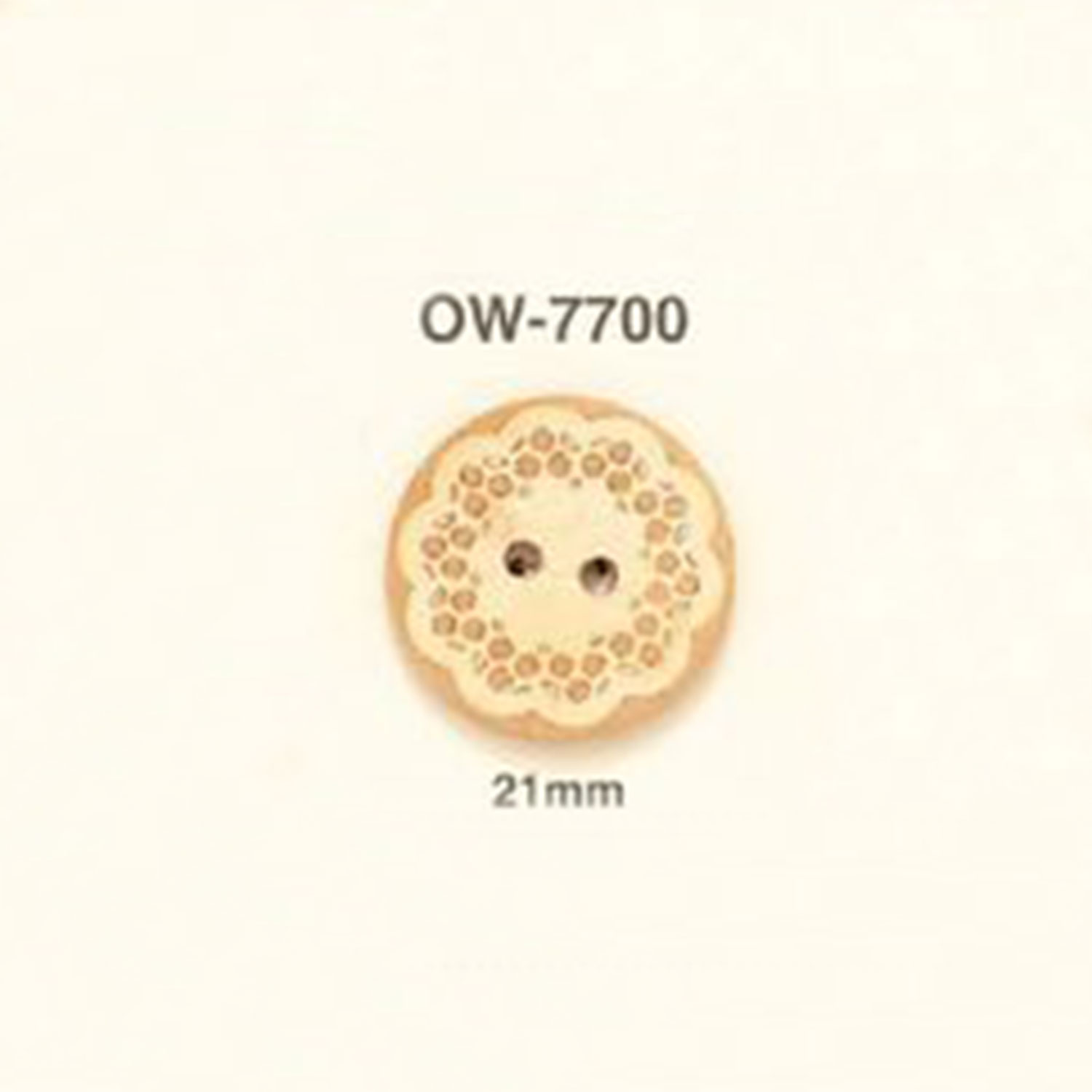 OW-7700 花卉圖形元素木製鈕扣 愛麗絲鈕扣