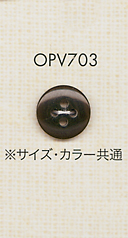 OPV703 4 孔聚酯纖維鈕扣，適合簡單優雅的襯衫和襯衫 大阪鈕扣（DAIYA BUTTON）