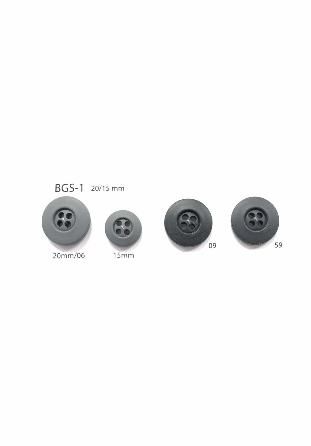BGS-1 生物聚乙烯4孔鈕扣 愛麗絲鈕扣
