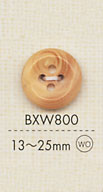 BXW800 天然材質木質4孔鈕扣 大阪鈕扣（DAIYA BUTTON）