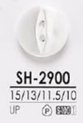 SH-2900 聚酯纖維樹脂前孔 2 孔，光面鈕扣 愛麗絲鈕扣