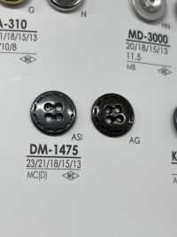 DM1475 用於夾克和西裝的 4 孔金屬鈕扣 愛麗絲鈕扣 更多照片