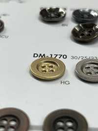 DM1770 用於夾克和西裝的 4 孔金屬鈕扣 愛麗絲鈕扣 更多照片