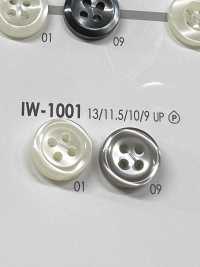 IW1001 正面四孔聚酯纖維樹脂鈕扣 愛麗絲鈕扣 更多照片
