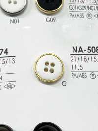 NA5083 用於染色的仿貝殼四孔鉚釘鈕扣 愛麗絲鈕扣 更多照片