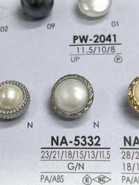 NA5332 用於染色的珍珠狀鈕扣 愛麗絲鈕扣 更多照片