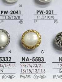 NA5583 用於染色的珍珠狀鈕扣 愛麗絲鈕扣 更多照片