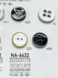 NA6632 染色用兩孔鉚釘鈕扣 愛麗絲鈕扣 更多照片