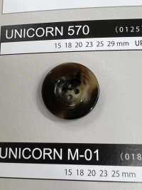 UNICORN570 【水牛風格】4孔紐扣，光面[鈕扣] 日東鈕扣 更多照片