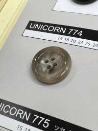UNICORN774 【水牛風格】4孔紐扣，光面[鈕扣] 日東鈕扣 更多照片