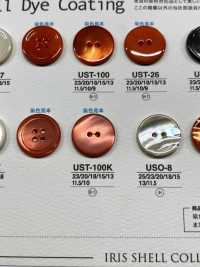 UST17K 天然材料染色 4貝殼貝殼鈕扣 愛麗絲鈕扣 更多照片