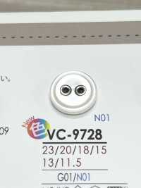 VC9728 染色用兩氣眼扣鈕扣 愛麗絲鈕扣 更多照片