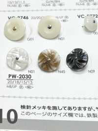 PW2030 用於染色的別針捲曲鈕扣 愛麗絲鈕扣 更多照片