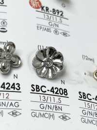 SBC4208 花朵圖形元素金屬鈕扣 愛麗絲鈕扣 更多照片