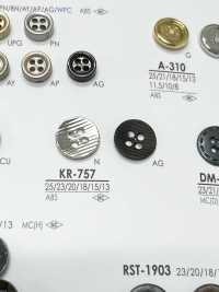 KR757 4孔金屬鈕扣 愛麗絲鈕扣 更多照片