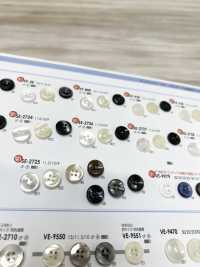 SE-2726 4 孔聚酯纖維鈕扣，適用於簡單的仿貝殼襯衫和襯衫 愛麗絲鈕扣 更多照片