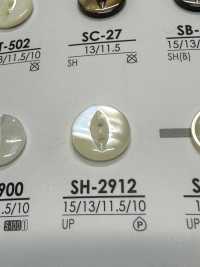 SH-2912 聚酯纖維樹脂前孔 2 孔，光面鈕扣 愛麗絲鈕扣 更多照片