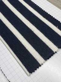 326 天竺平針織物色織棉布橫條紋[面料] VANCET 更多照片