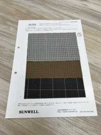 46208 40支線聚酯纖維/人造絲斜紋雙色方格[面料] SUNWELL 更多照片