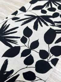 55052-4 60/2燒灼加工絲光棉天竺平針織物單色葉子設計[面料] 櫻花公司 更多照片