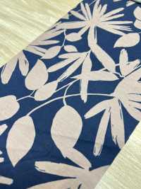 55052-4 60/2燒灼加工絲光棉天竺平針織物單色葉子設計[面料] 櫻花公司 更多照片