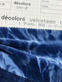 DCL128-ID Decorore Kanpachi 斜紋棉絨靛藍染料[面料] 雲井美人（中部平絨稱天堂） 更多照片