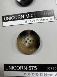 UNICORNM01 【水牛風格】帶4孔紐帶[鈕扣] 日東鈕扣 更多照片
