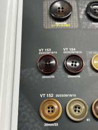 VT153 用於夾克和西裝的椰殼類鈕扣“Ardur 系列” 愛麗絲鈕扣 更多照片