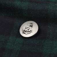10A-S 家用西裝和夾克的金屬鈕扣銀 小暮扣製作所. 更多照片