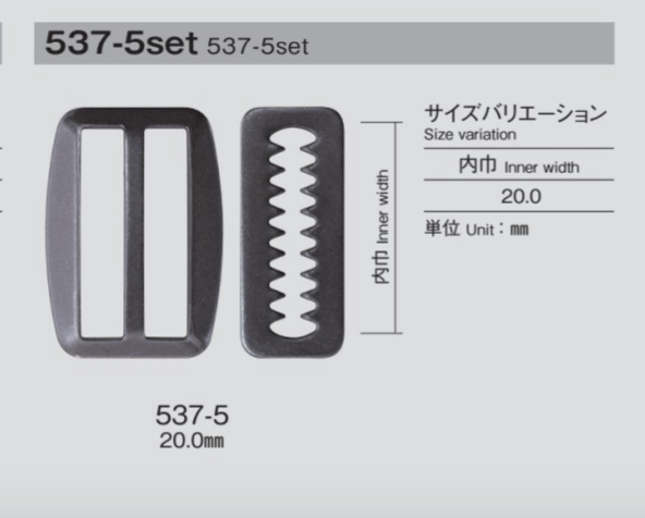 537-5 扣套裝[扣和環] Morito（MORITO）