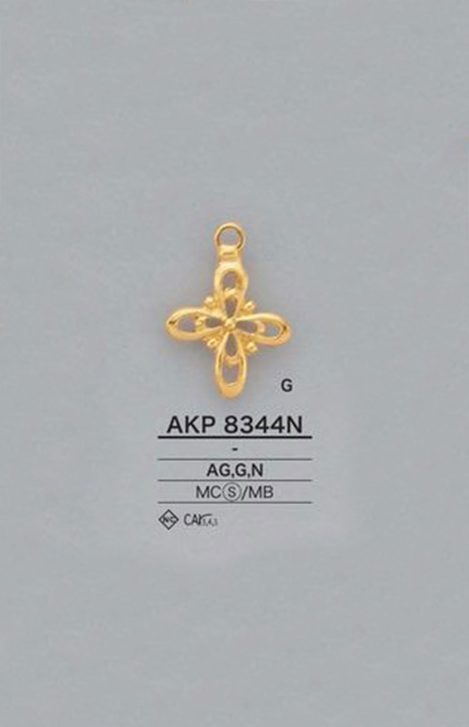 AKP8344N 花朵圖形元素拉頭）[拉鍊] 愛麗絲鈕扣