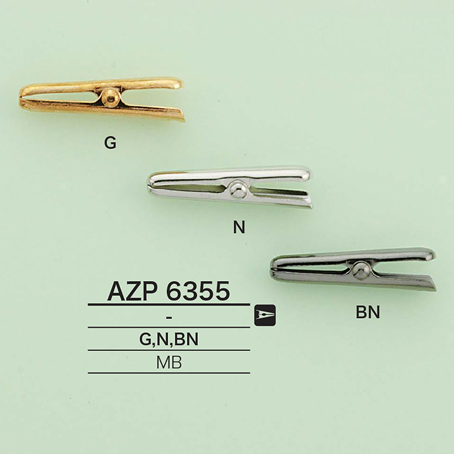 AZP6355 禮服夾子[雜貨等] 愛麗絲鈕扣