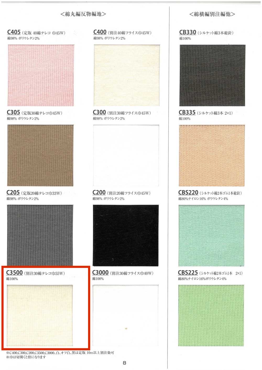 C3500 30針織羅紋羅紋抽針針織支寬55W