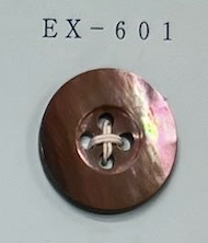 EX601 4孔鑲邊蝶貝紐扣[鈕扣] 友井